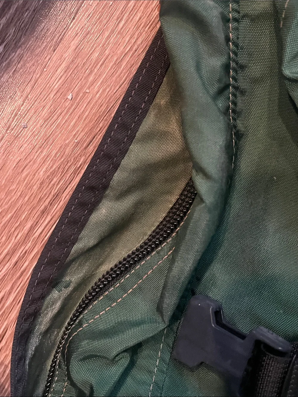 Vintage Gregory Green and Black Outdoor Backpack with Secure Buckles